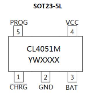 200mA线性锂离子电池充电器 CL4051M